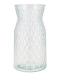 Glass Diamond Pattern Vase